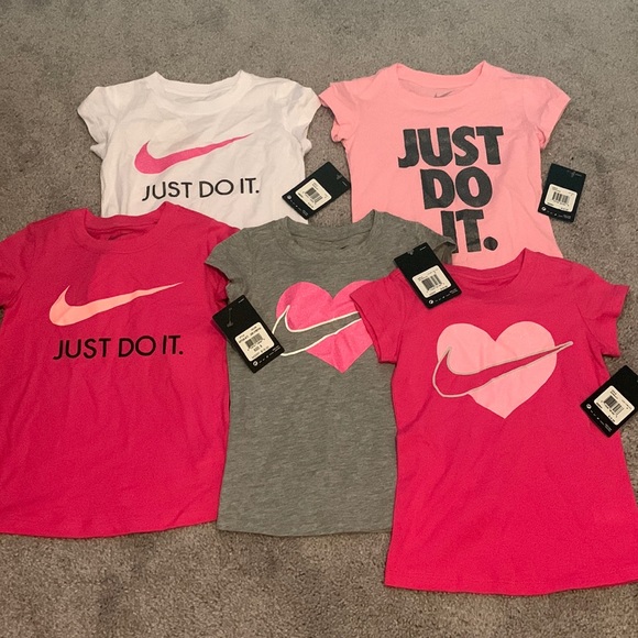 Nike Other - ✨HP✨ FIVE (5) NWT $18 Girls’ Nike T-Shirts